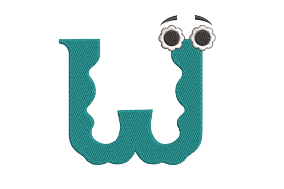 Alphabet Letter W Embroidery Design: A Versatile Accent for Any Fabric