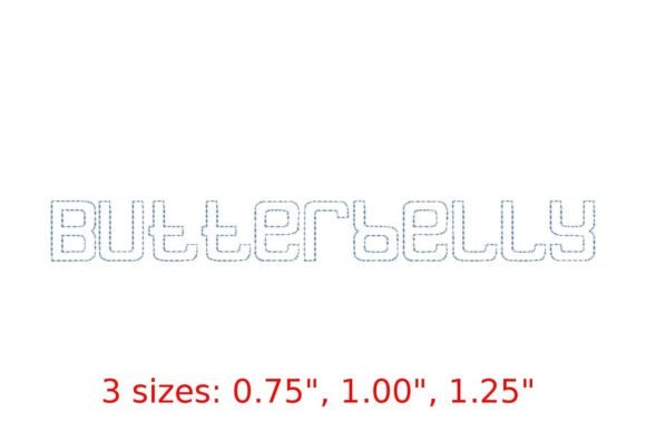 Butterbelly Bean Stitch Outline Font: A Modernist Typographic Statement