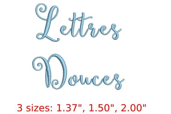 Discover the Elegance of Lettres Douces Font for Embroidery
