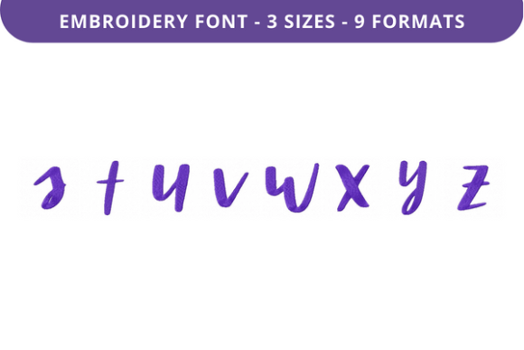 Emma Jean Font S to Z: A Versatile Embroidery Solution for Personalized Fabric Designs