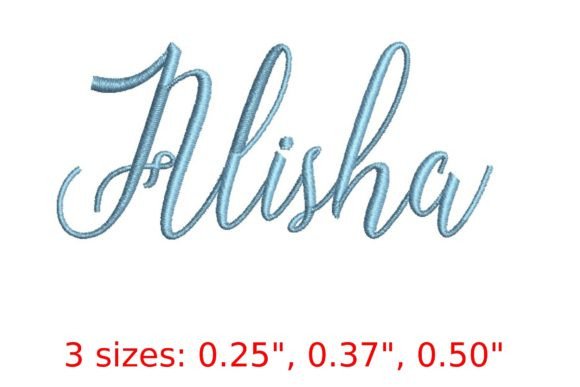 Experience the Enchanting Alisha Script Embroidery Font
