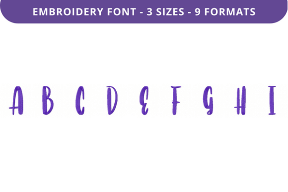 Exploring the Versatility of Fifty First Dates Font Uppercase a to I in Embroidery Design