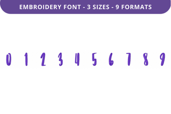 Fifty First Dates Font 0 to 9: A Versatile Embroidery Font for Creative Projects