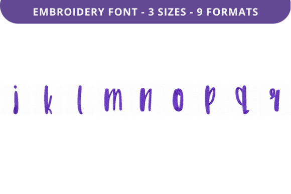 Fifty First Dates Font J to R for Creative Embroidery