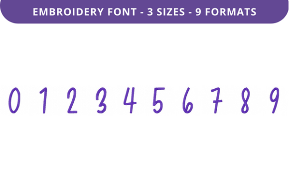 Greatly Beloved Font 0 to 9: A Versatile Embroidery Font for Creative Expression