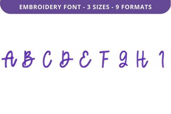 Greatly Beloved Font a to I: A Versatile Embroidery Font for Creative Expression