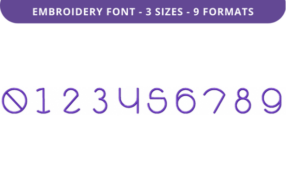 Halo Colony Font 0 to 9: A Versatile Embroidery Font for Creative Expression