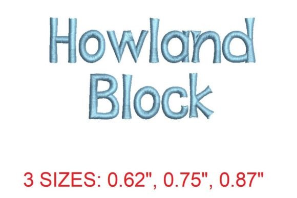 Howland Block Font: A Stylish Solution for Embroidery Enthusiasts