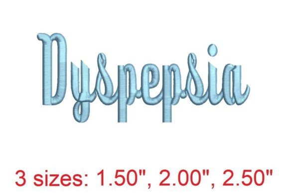 Introducing Dyspepsia Embroidery Font