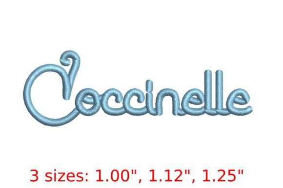 Introducing the Delightful Coccinelle Script Embroidery Font