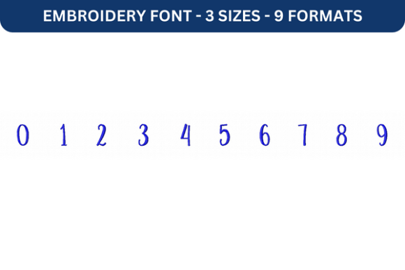 Ke Aloha Font Number 0 to 9: A Versatile Embroidery Font for Creative Projects