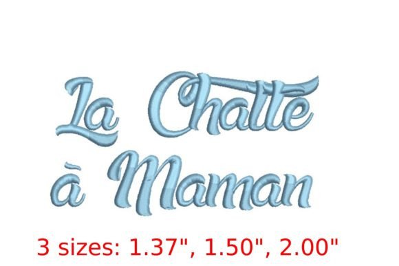 La Chatte A Maman Script: A Delicate Embroidery Font for Creative Expression