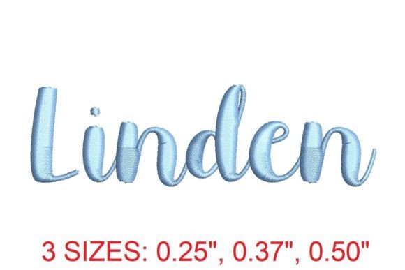 Linden Embroidery Font