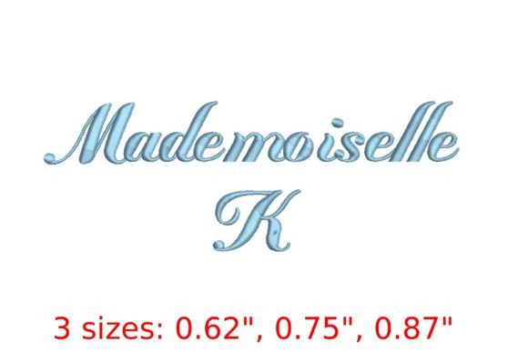 Mademoiselle K Embroidery Font: A Timeless Elegance for Creative Projects