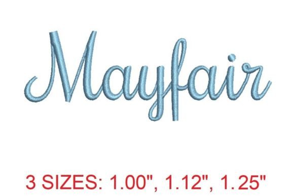 Mayfair Embroidery Font