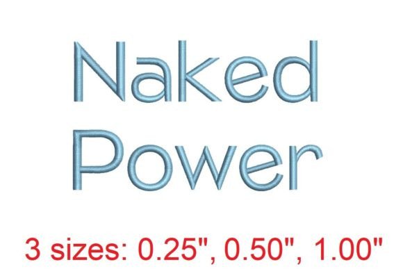 Naked Power LT Embroidery Font: A Powerful Tool for Creative Expression
