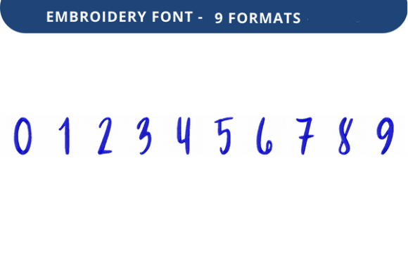 Smooth Slushie Font 0 to 9: A Versatile Embroidery Solution
