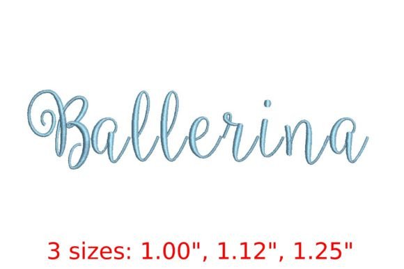 The Ballerina Font: A Delicate Touch for Your Embroidery Creations