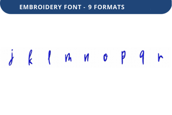 Under Secretary Font Lowercase J to R