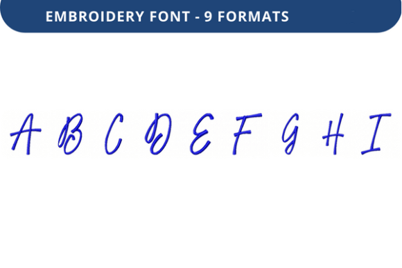 Victorina Font a to I: A Versatile Embroidery Font for Personalized Designs