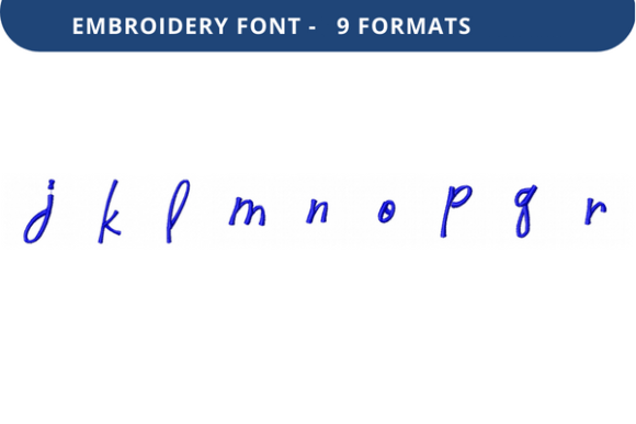 Victorina Font Lowercase J to R: A Versatile Embroidery Font for Creative Projects