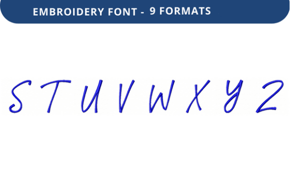 Victorina Font S to Z for Creative Embroidery