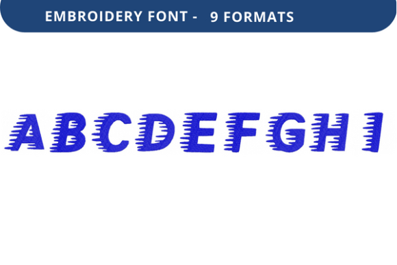 Winter Sprinter Font Lowercase a to I: A Versatile Embroidery Font for Creative Projects