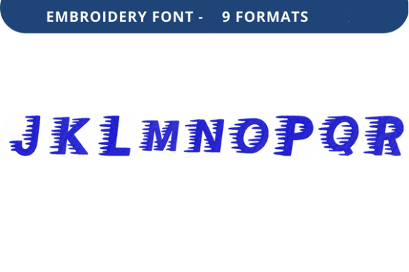 Winter Sprinter Font Lowercase J to R