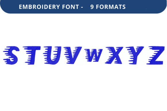 Winter Sprinter Font Lowercase S to Z: A Versatile Embroidery Design for Creative Expression